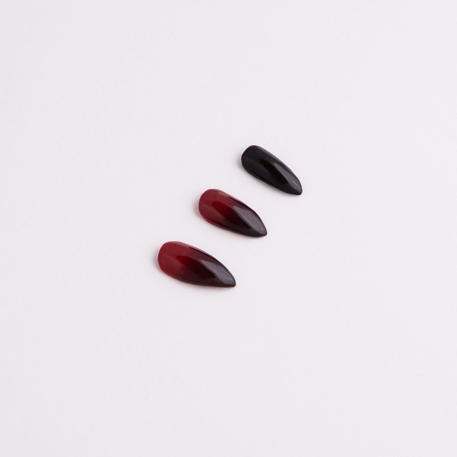 Bloodline | Burgundy Red Ombre Nail Set