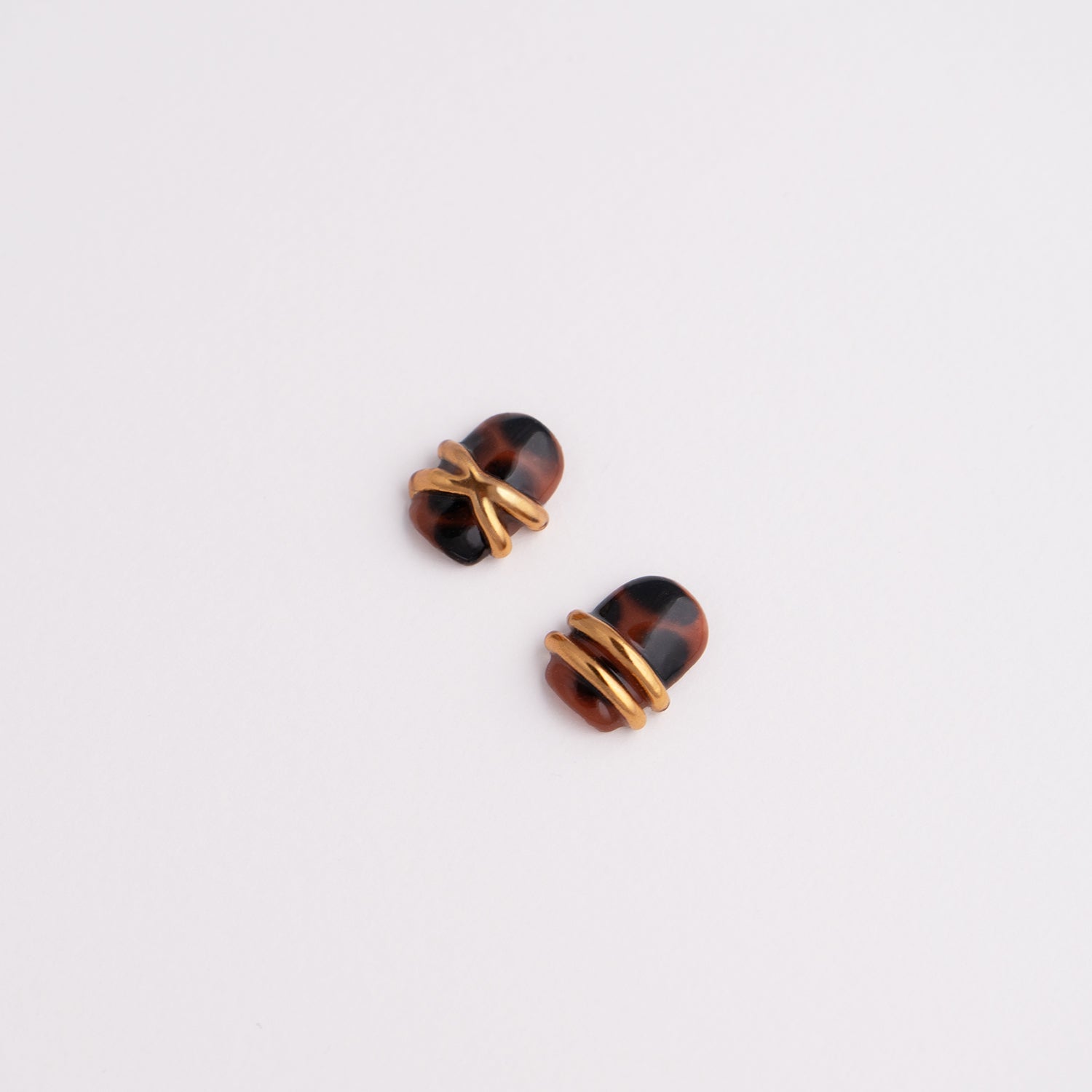 Gilded Carapace | Jelly Tortoise Shell Gold Chrome Nail Set